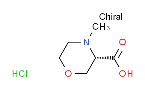 CAS No. 1965314-55-9, (3S)-4-methyl-3-morpholinecarboxylic acid hydrochloride