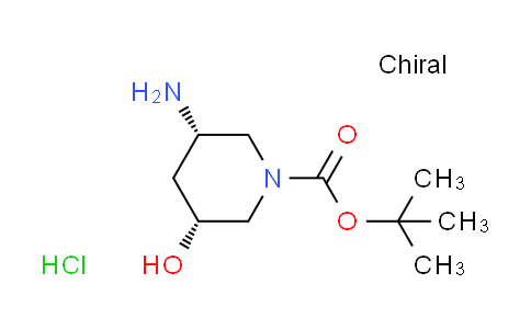 CAS No. 1993224-53-5, tert-butyl cis-3-amino-5-hydroxy-1-piperidinecarboxylate hydrochloride