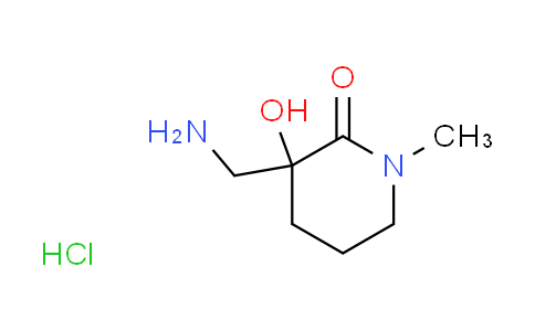 CAS No. 1609395-50-7, 3-(aminomethyl)-3-hydroxy-1-methyl-2-piperidinone hydrochloride