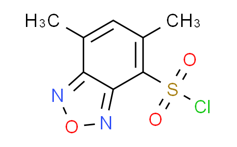CAS No. 1256643-55-6, 5,7-dimethyl-2,1,3-benzoxadiazole-4-sulfonyl chloride