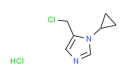 CAS No. 497851-70-4, 5-(chloromethyl)-1-cyclopropyl-1H-imidazole hydrochloride