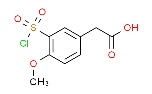 CAS No. 104967-35-3, [3-(chlorosulfonyl)-4-methoxyphenyl]acetic acid