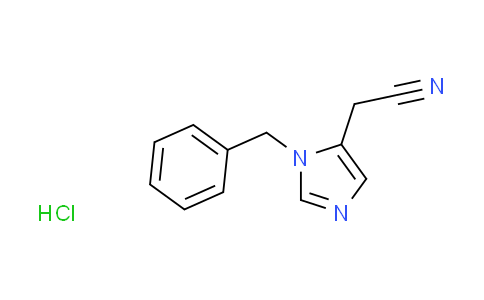 CAS No. 1609406-86-1, (1-benzyl-1H-imidazol-5-yl)acetonitrile hydrochloride