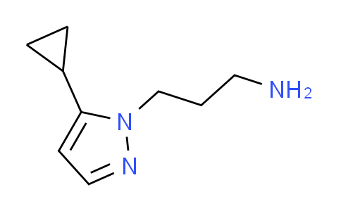 CAS No. 1006469-86-8, 3-(5-cyclopropyl-1H-pyrazol-1-yl)-1-propanamine