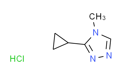 CAS No. 1609403-34-0, 3-cyclopropyl-4-methyl-4H-1,2,4-triazole hydrochloride