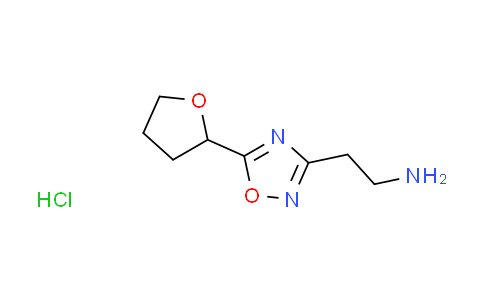 CAS No. 1332529-78-8, {2-[5-(tetrahydro-2-furanyl)-1,2,4-oxadiazol-3-yl]ethyl}amine hydrochloride