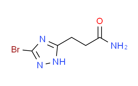 CAS No. 1279219-37-2, 3-(3-bromo-1H-1,2,4-triazol-5-yl)propanamide