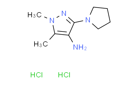 CAS No. 1269052-78-9, 1,5-dimethyl-3-(1-pyrrolidinyl)-1H-pyrazol-4-amine dihydrochloride