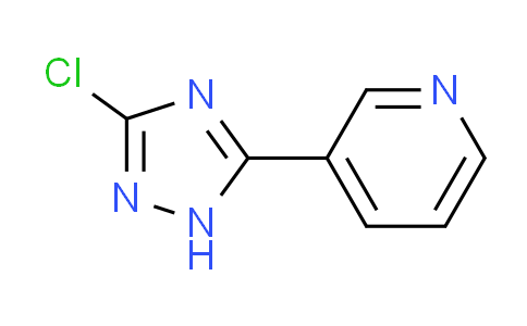 CAS No. 1215295-94-5, 3-(3-chloro-1H-1,2,4-triazol-5-yl)pyridine