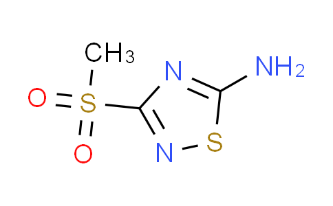 CAS No. 6913-19-5, 3-(methylsulfonyl)-1,2,4-thiadiazol-5-amine