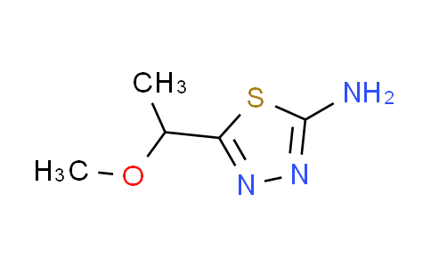 CAS No. 79885-43-1, 5-(1-methoxyethyl)-1,3,4-thiadiazol-2-amine