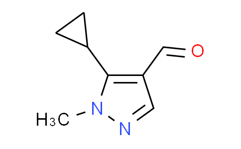 CAS No. 1215295-85-4, 5-cyclopropyl-1-methyl-1H-pyrazole-4-carbaldehyde