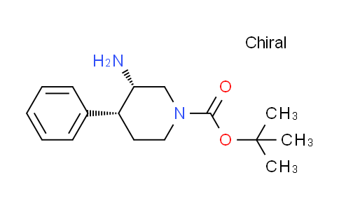 CAS No. 1163286-35-8, tert-butyl cis-3-amino-4-phenyl-1-piperidinecarboxylate
