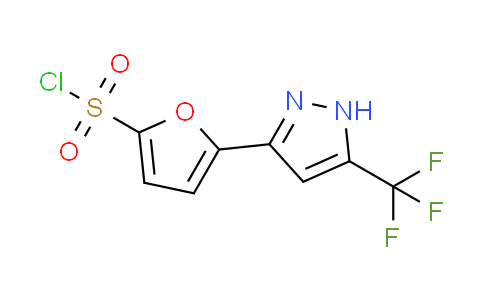 CAS No. 1487357-18-5, 5-[5-(trifluoromethyl)-1H-pyrazol-3-yl]-2-furansulfonyl chloride