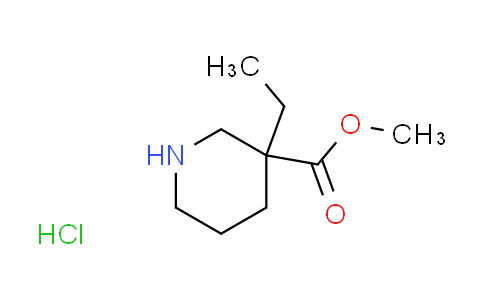 CAS No. 1205749-28-5, methyl 3-ethyl-3-piperidinecarboxylate hydrochloride