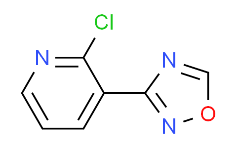 CAS No. 1268334-78-6, 2-chloro-3-(1,2,4-oxadiazol-3-yl)pyridine