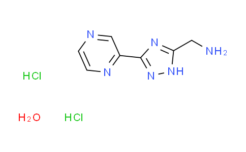 CAS No. 1306739-23-0, {[3-(2-pyrazinyl)-1H-1,2,4-triazol-5-yl]methyl}amine dihydrochloride hydrate