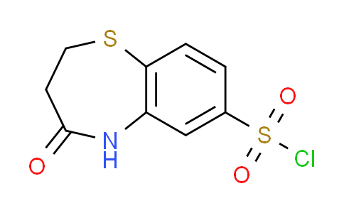 CAS No. 443955-61-1, 4-oxo-2,3,4,5-tetrahydro-1,5-benzothiazepine-7-sulfonyl chloride