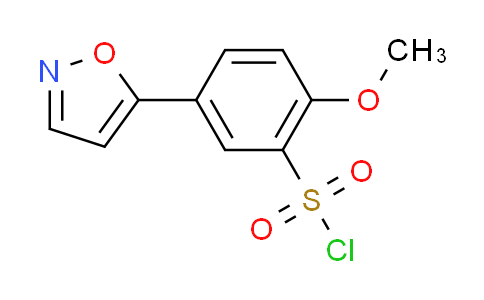 CAS No. 1281662-04-1, 5-(5-isoxazolyl)-2-methoxybenzenesulfonyl chloride