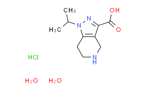 CAS No. 1256643-50-1, 1-isopropyl-4,5,6,7-tetrahydro-1H-pyrazolo[4,3-c]pyridine-3-carboxylic acid hydrochloride dihydrate
