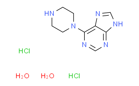 6-(1-piperazinyl)-9H-purine dihydrochloride dihydrate