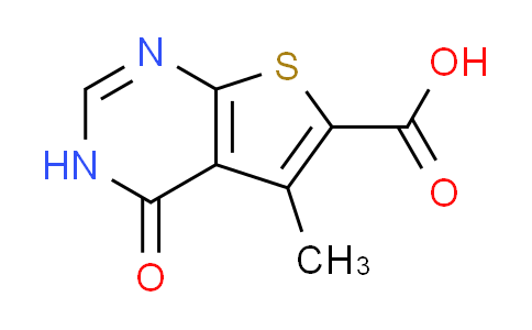 CAS No. 101667-97-4, 5-methyl-4-oxo-3,4-dihydrothieno[2,3-d]pyrimidine-6-carboxylic acid