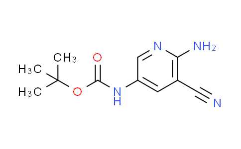 CAS No. 1256643-33-0, tert-butyl (6-amino-5-cyano-3-pyridinyl)carbamate