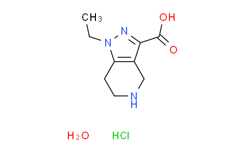 CAS No. 1256643-36-3, 1-ethyl-4,5,6,7-tetrahydro-1H-pyrazolo[4,3-c]pyridine-3-carboxylic acid hydrochloride hydrate