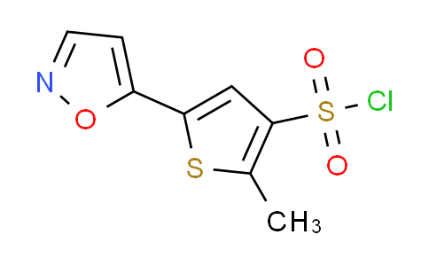 CAS No. 1282484-31-4, 5-(5-isoxazolyl)-2-methyl-3-thiophenesulfonyl chloride
