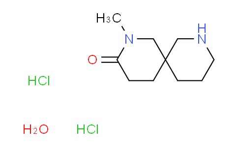 CAS No. 1308384-44-2, 2-methyl-2,8-diazaspiro[5.5]undecan-3-one dihydrochloride hydrate