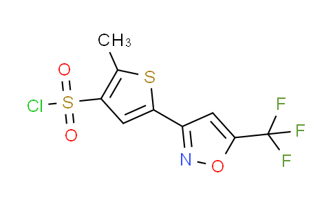 CAS No. 1268334-82-2, 2-methyl-5-[5-(trifluoromethyl)-3-isoxazolyl]-3-thiophenesulfonyl chloride