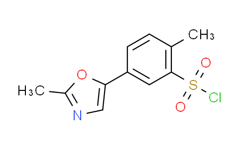 CAS No. 1268334-77-5, 2-methyl-5-(2-methyl-1,3-oxazol-5-yl)benzenesulfonyl chloride
