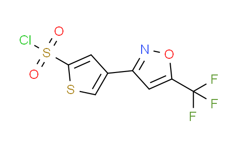 CAS No. 1268334-85-5, 4-[5-(trifluoromethyl)-3-isoxazolyl]-2-thiophenesulfonyl chloride