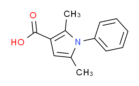 CAS No. 3807-56-5, 2,5-dimethyl-1-phenyl-1H-pyrrole-3-carboxylic acid
