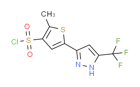CAS No. 1287752-72-0, 2-methyl-5-[5-(trifluoromethyl)-1H-pyrazol-3-yl]-3-thiophenesulfonyl chloride