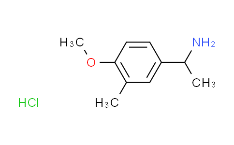 CAS No. 104338-21-8, [1-(4-methoxy-3-methylphenyl)ethyl]amine hydrochloride