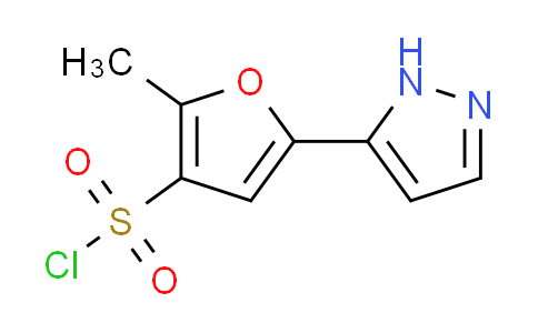 CAS No. 1350521-53-7, 2-methyl-5-(1H-pyrazol-5-yl)-3-furansulfonyl chloride