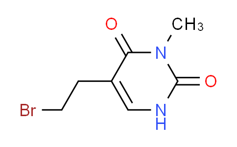 CAS No. 1256643-05-6, 5-(2-bromoethyl)-3-methyl-2,4(1H,3H)-pyrimidinedione