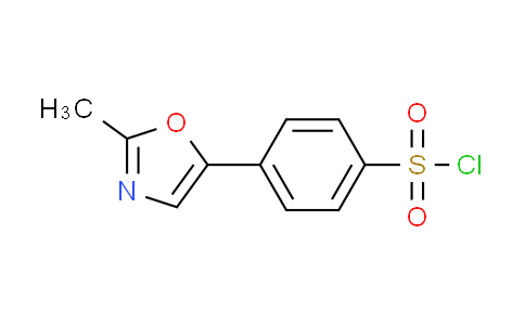 CAS No. 293306-72-6, 4-(2-methyl-1,3-oxazol-5-yl)benzenesulfonyl chloride
