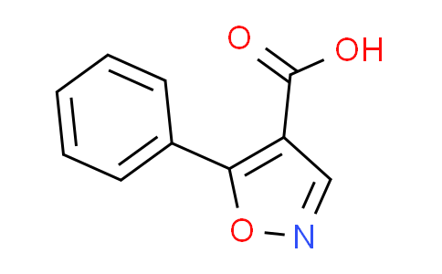 CAS No. 76344-95-1, 5-phenyl-4-isoxazolecarboxylic acid
