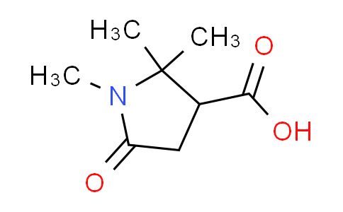 CAS No. 783349-92-8, 1,2,2-trimethyl-5-oxo-3-pyrrolidinecarboxylic acid