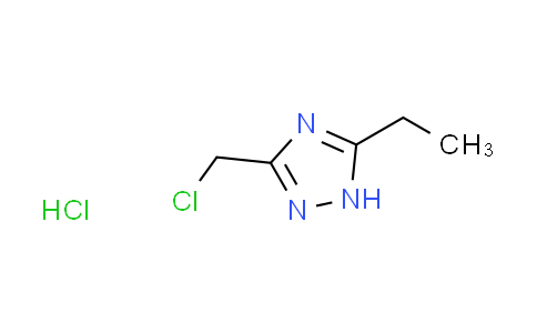 CAS No. 1443980-82-2, 3-(chloromethyl)-5-ethyl-1H-1,2,4-triazole hydrochloride