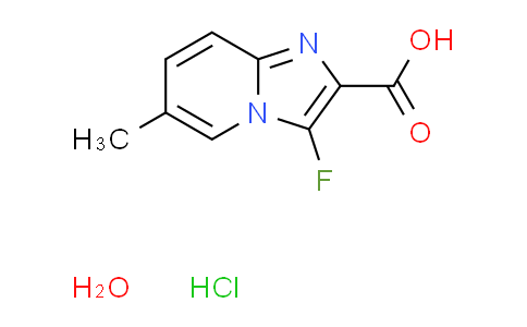 3-fluoro-6-methylimidazo[1,2-a]pyridine-2-carboxylic acid hydrochloride hydrate