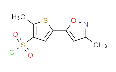 CAS No. 1283341-02-5, 2-methyl-5-(3-methyl-5-isoxazolyl)-3-thiophenesulfonyl chloride