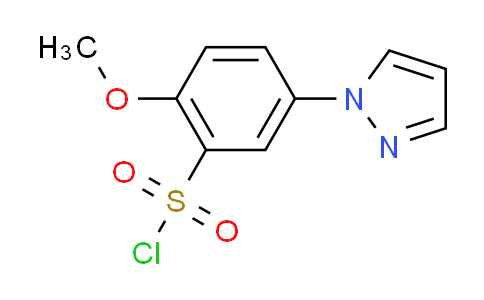 CAS No. 1189749-71-0, 2-methoxy-5-(1H-pyrazol-1-yl)benzenesulfonyl chloride