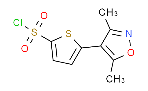 CAS No. 1268334-97-9, 5-(3,5-dimethyl-4-isoxazolyl)-2-thiophenesulfonyl chloride