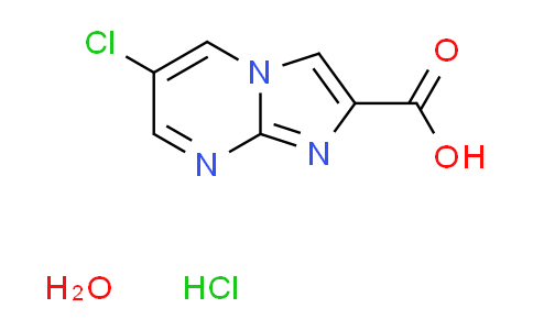 CAS No. 1020038-60-1, 6-chloroimidazo[1,2-a]pyrimidine-2-carboxylic acid hydrochloride hydrate