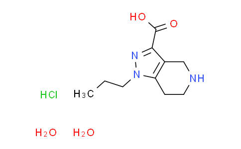 CAS No. 1256643-12-5, 1-propyl-4,5,6,7-tetrahydro-1H-pyrazolo[4,3-c]pyridine-3-carboxylic acid hydrochloride dihydrate