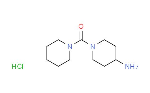 CAS No. 651056-87-0, 1-(1-piperidinylcarbonyl)-4-piperidinamine hydrochloride