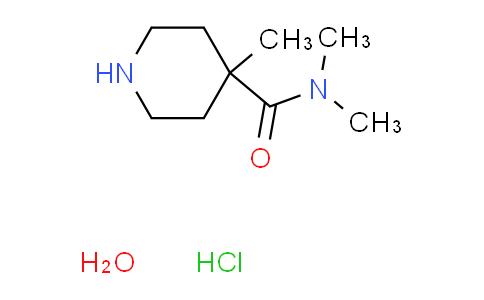 N,N,4-trimethyl-4-piperidinecarboxamide hydrochloride hydrate